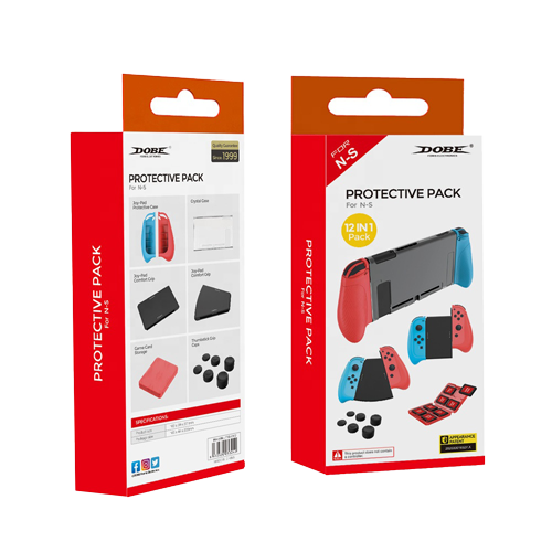 Dobe 12 in 1 Protective Pack For Nintendo Switch