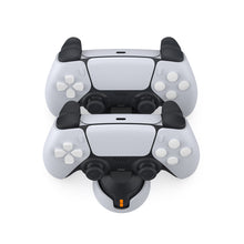 DOBE Dual Charge Station for PS5 Controllers and Edge Controller, Fast & Smart Charging, Sleek Modern Design & Slim - Charging Adapter with Type-C Cable (Black and White, TP5-1501X)