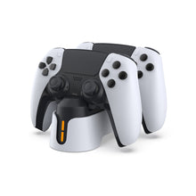 DOBE Dual Charge Station for PS5 Controllers and Edge Controller, Fast & Smart Charging, Sleek Modern Design & Slim - Charging Adapter with Type-C Cable (Black and White, TP5-1501X)