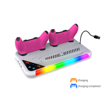 Dobe PS5 and PS5 slim and Pro Multlfunctiona Cooling Stand TP5-3557D White