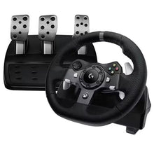 Logitech G920 Driving Force Racing Wheel and Floor Pedals, Real Force Feedback, Stainless Steel Paddle Shifters, Leather Steering Wheel Cover for Xbox Series X|S, Xbox One, PC, Mac - Black