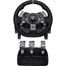 Logitech G920 Driving Force Racing Wheel and Floor Pedals, Real Force Feedback, Stainless Steel Paddle Shifters, Leather Steering Wheel Cover for Xbox Series X|S, Xbox One, PC, Mac - Black