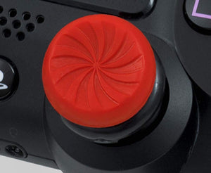 KontrolFreek FPS Freek Inferno for PlayStation 4 (PS4) and PlayStation 4 (PS5) Controller | Performance Thumbsticks | 2 High-Rise Concave | Red