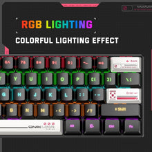 ONIKUMA G55 Mechanical Gaming Keyboard, 61 Keys, RGB Layout, Wired LED Backlit, for PC and Laptop