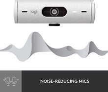 Logitech Brio 500 Full HD Webcam with Auto Light Correction, show Mode, Dual Noise Reduction Mics, Webcam Privacy Cover, Works with Microsoft Teams, Google Meet, Zoom, USB-C Cable, Streaming - White