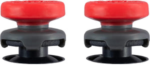 KontrolFreek Call of Duty: Vanguard Performance Thumbsticks for PlayStation 4 (PS4) and PlayStation 5 (PS5) | 2 High-Rise, Hybrid| Red/Black