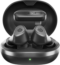 SteelSeries Arctis GameBuds for PlayStation/PC/Switch/Mobile — 2.4GHz + Bluetooth 5.3 Earbuds — ANC — Mobile App Sound Presets — Water Resistant IP55 — 40H Battery with Qi Charging Case - Black