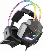 Onkuma X20 Wired Professional Gaming Headset, Noise-Cancelling Mic, 7.1 Surround Sound, RGB Lighting, 50mm Drivers, 3.5mm, Comfortable Over-Ear for PC & Laptop (Black)