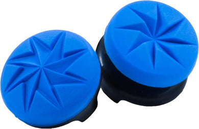KontrolFreek FPS Freek Edge for PlayStation 4 (PS4) and PlayStation 5 (PS5) | Performance Thumbsticks | 1 High-Rise Convex, 1 Low-Rise Convex | Blue