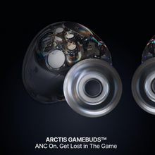 SteelSeries Arctis GameBuds for PlayStation/PC/Switch/Mobile — 2.4GHz + Bluetooth 5.3 Earbuds — ANC — Mobile App Sound Presets — Water Resistant IP55 — 40H Battery with Qi Charging Case - Black