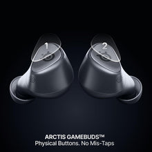 SteelSeries Arctis GameBuds for PlayStation/PC/Switch/Mobile — 2.4GHz + Bluetooth 5.3 Earbuds — ANC — Mobile App Sound Presets — Water Resistant IP55 — 40H Battery with Qi Charging Case - Black