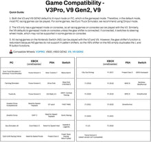 PXN Gaming Wheel V3 - PC  PS3  PS4  XBOX ONE  SWITCH - USB - Black - Racing Wheel - Built-in Shifter