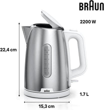 Braun Essentials PurShine Kettle WK1500WH, 1.7L Stainless