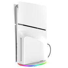 ipega RGB Vertical Stand for PS5 Slim/Digital/Pro Accessories with 2 USB Hubs (14 Light Effects), Upgraded Stand for Playstation 5 Slim Disc/Digital Console PG-P5S035SA
