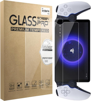 Screen Protector Compatible with PlayStation Portal Remote Player, 9H Hardness Anti-Scratch Tempered Glass Film, PS5 Portal Screen Film, Bubble-free, Anti-Fingerprint