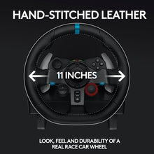 Logitech G29 Driving Force Racing Wheel and Floor Pedals, Real Force, Stainless Steel Paddle Shifters, Leather Steering Wheel Cover, Adjustable Floor Pedals, PS5PS4PS3PCMac – Black
