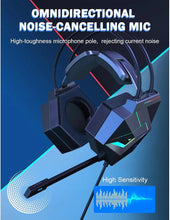 Onkuma X20 Wired Professional Gaming Headset, Noise-Cancelling Mic, 7.1 Surround Sound, RGB Lighting, 50mm Drivers, 3.5mm, Comfortable Over-Ear for PC & Laptop (Black)