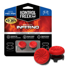 KontrolFreek FPS Freek Inferno for PlayStation 4 (PS4) and PlayStation 4 (PS5) Controller | Performance Thumbsticks | 2 High-Rise Concave | Red