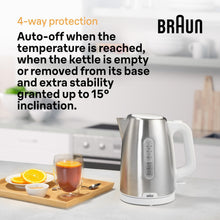 Braun Essentials PurShine Kettle WK1500WH, 1.7L Stainless