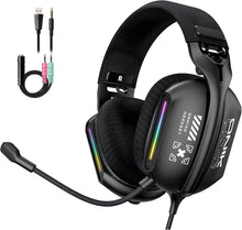ONIKUMA X12 RGB Gaming Headset – 40mm HD Sound, 360° Mic, Memory Foam Comfort