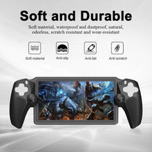 Protective Case for Playstation Portal, Soft Silicone Case Full Protection Cover Anti-Slip Texture Shock-Absorption Anti-Scratch Cover for PS5 Portal (Black Silicone Case)