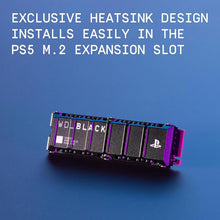 WD_BLACK 2TB SN850P NVMe M.2 SSD Officially Licensed Storage Expansion for PS5 Consoles, up to 7300 per second, with heatsink - WDBBYV0020BNC-WRSN