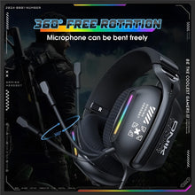 ONIKUMA X12 RGB Gaming Headset – 40mm HD Sound, 360° Mic, Memory Foam Comfort