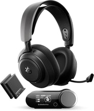 SteelSeries Gaming Headset Arctis Nova Pro Omni Black Wireless Wireless Headphones with Mic Voice Chat Hi-Res 96kHz Active Noise Cancelling 3 Simultaneous Connections 30 Hours Battery 61721 Black