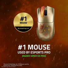 Razer Viper V3 Pro Counter-Strike 2 Dragon Lore - Ultra-lightweight wireless esports gaming mouse - 55g - 8K HyperPolling - Pro Sensor 35K DPI - 2,4 GHz HyperSpeed - 95 hours - PC/Mac | Dragon Lore