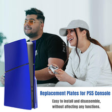 Slim Disc Edition Cover Plates for New PS5 Slim Console, Shell Panels Compatible with New PlayStation 5 Slim Accessories Protective Replacement Faceplate (Volcanic Red)