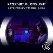Razer Kiyo X - Full HD Streaming Webcam (1080p 30 FPS or 720p 60 FPS, Auto Focus, Plug & Play, Fully Customisable Settings, Flexible Mounting, Compact & Portable) Black