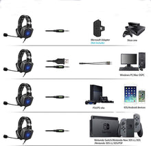 ONIKUMA K8 Wired Stereo Gaming Headphones With Mic LED Lights