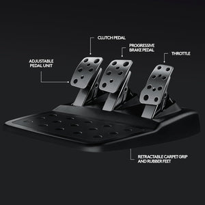Logitech G29 Driving Force Racing Wheel and Floor Pedals, Real Force, Stainless Steel Paddle Shifters, Leather Steering Wheel Cover, Adjustable Floor Pedals, PS5PS4PS3PCMac – Black