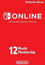 Nintendo Switch Online Membership Card - US